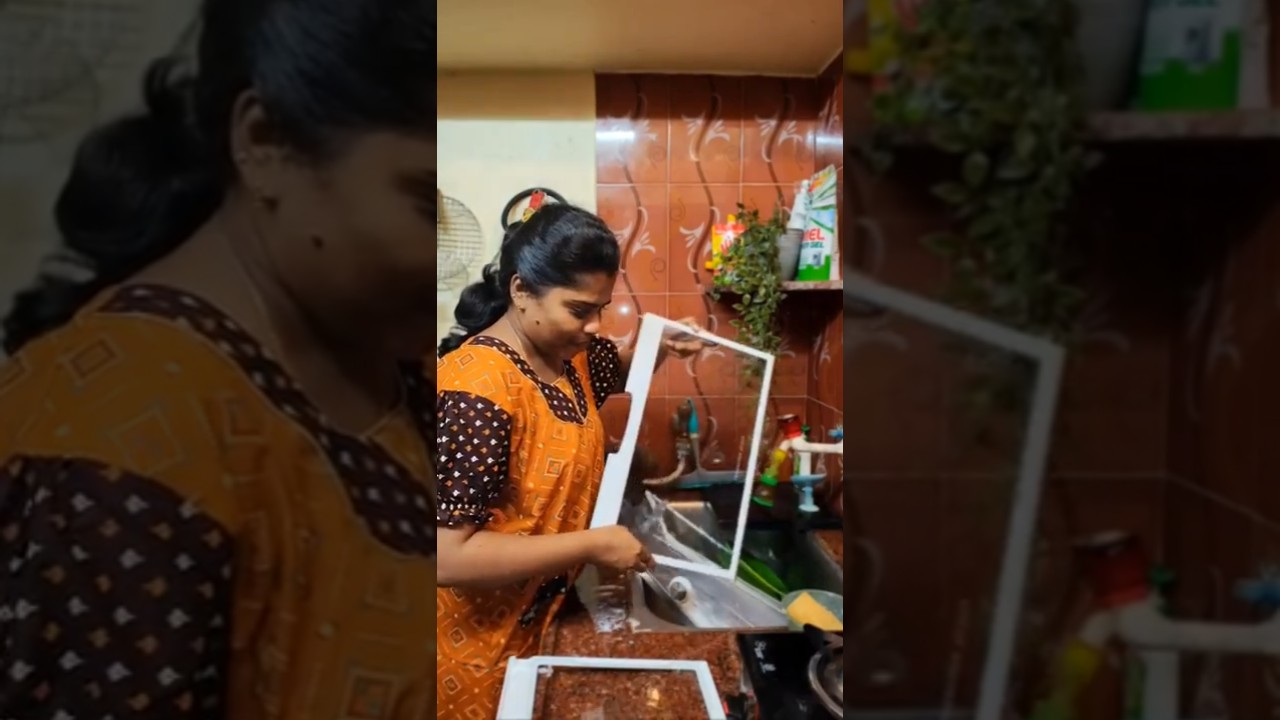 🧿Fridge cleaning start pannite😅Rava kichadi😋 