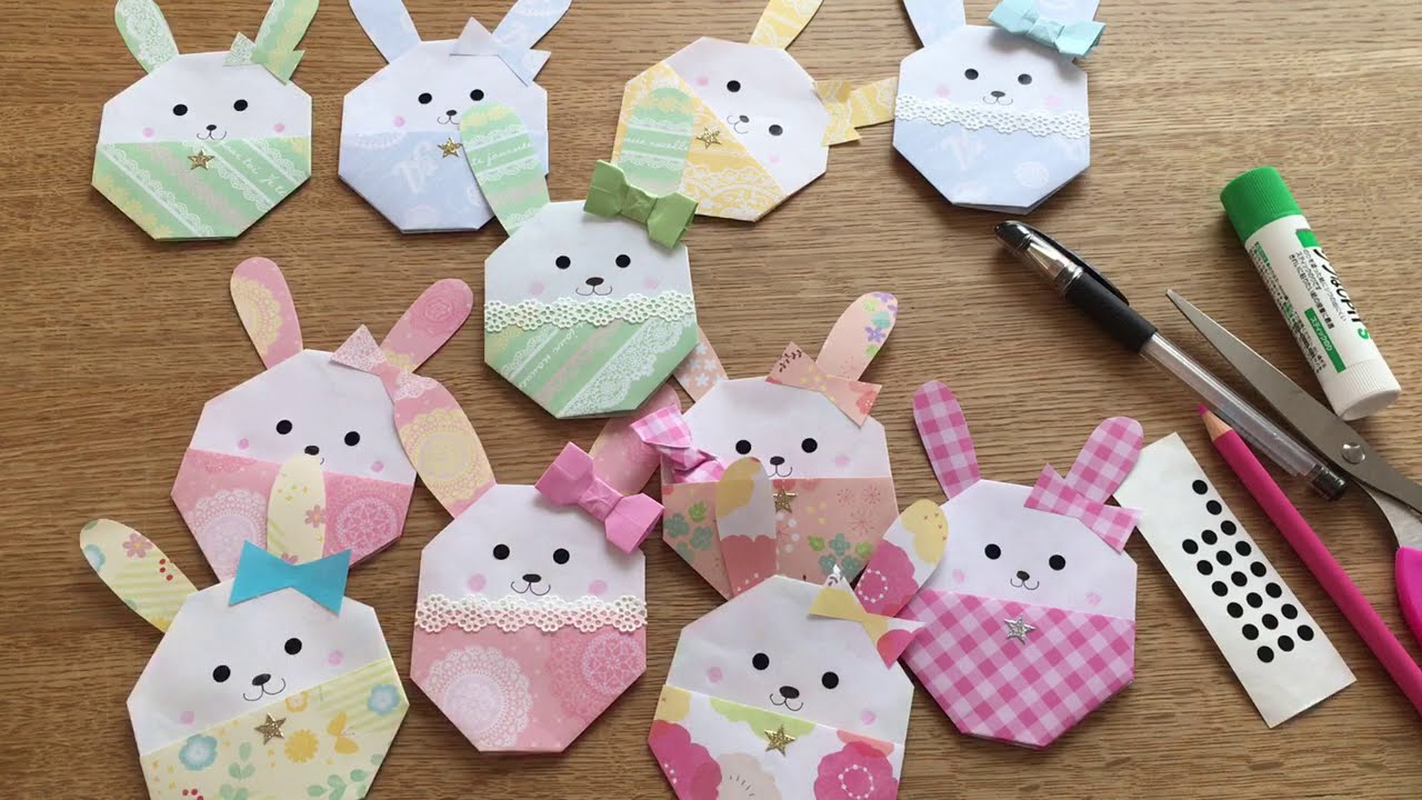 ＊ 折り紙  イースターバニー ＊How to make Origami Easter Bunny