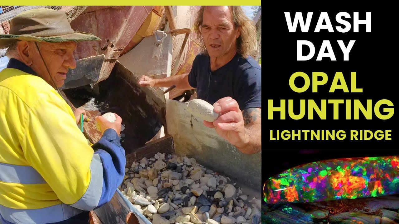 Our Favourite Part of Opal Mining – It’s Wash Day!