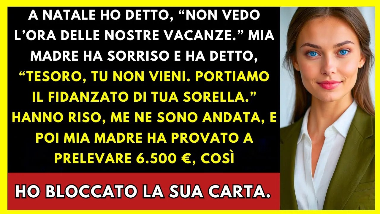Mia Madre Ha Sorriso: “Portiamo Il Fidanzato Di Tua Sorella” Poi Ha Tentato Di Ritirare 6.500 €