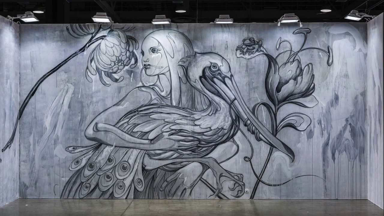 James Jean - ComplexCon Mural - Time Lapse