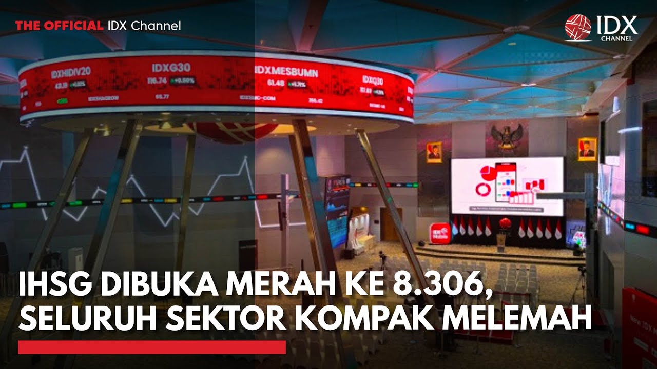 IHSG Dibuka Merah ke 8.306, Seluruh Sektor Kompak Melemah | IDXC UPDATE