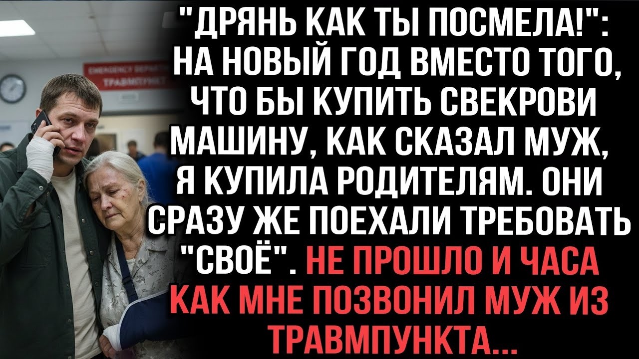 Муж потребовал машину для матери… Но через час умолял о помощи из травмпункта