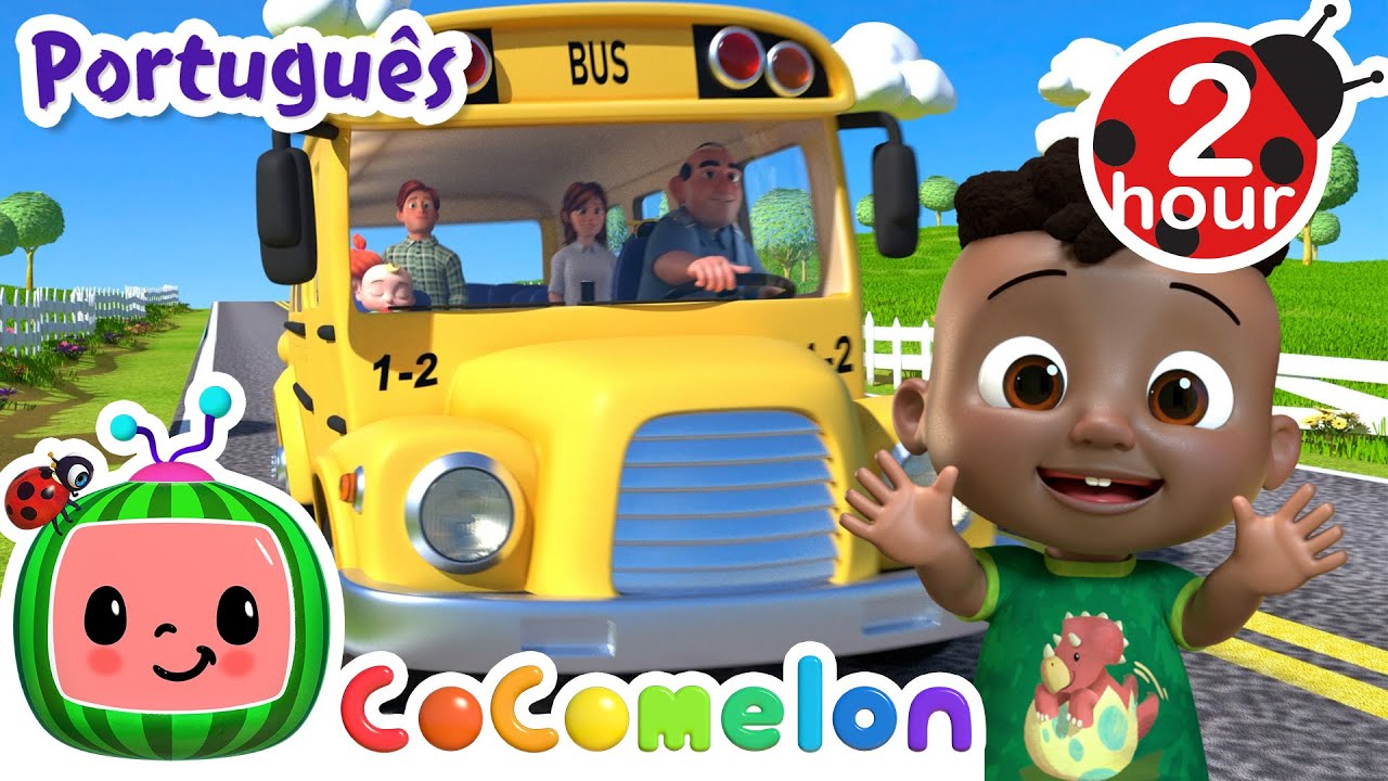 As rodas do ônibus - 2 HORA DE COCOMELON | Músicas Infantis e Desenhos Animados em Português