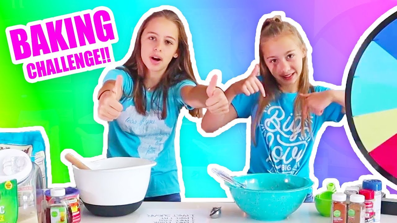 MYSTERY WHEEL decides our CAKE INGREDIENTS - Sister vs Sister CHALLENGE!! @ScottandCamberOfficial