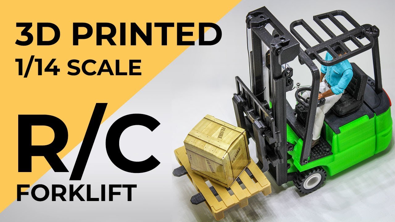 3D Printed RC Forklift - 1:14 Scale