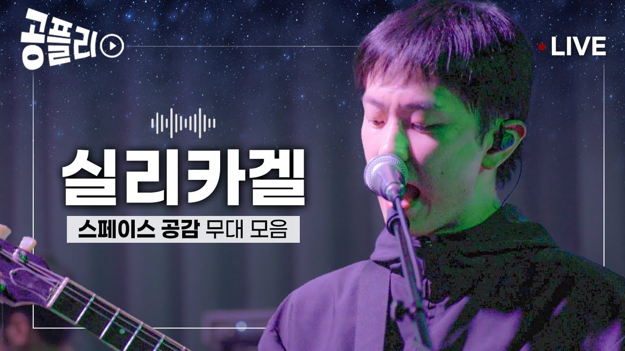 [공플리 ♫Playlist] 노노카 얼굴👼에 빈지노 목소리🎙️ 개성 넘치는 사운드 실리카겔의 밴드 라이브 모아듣기 │ 스페이스 공감