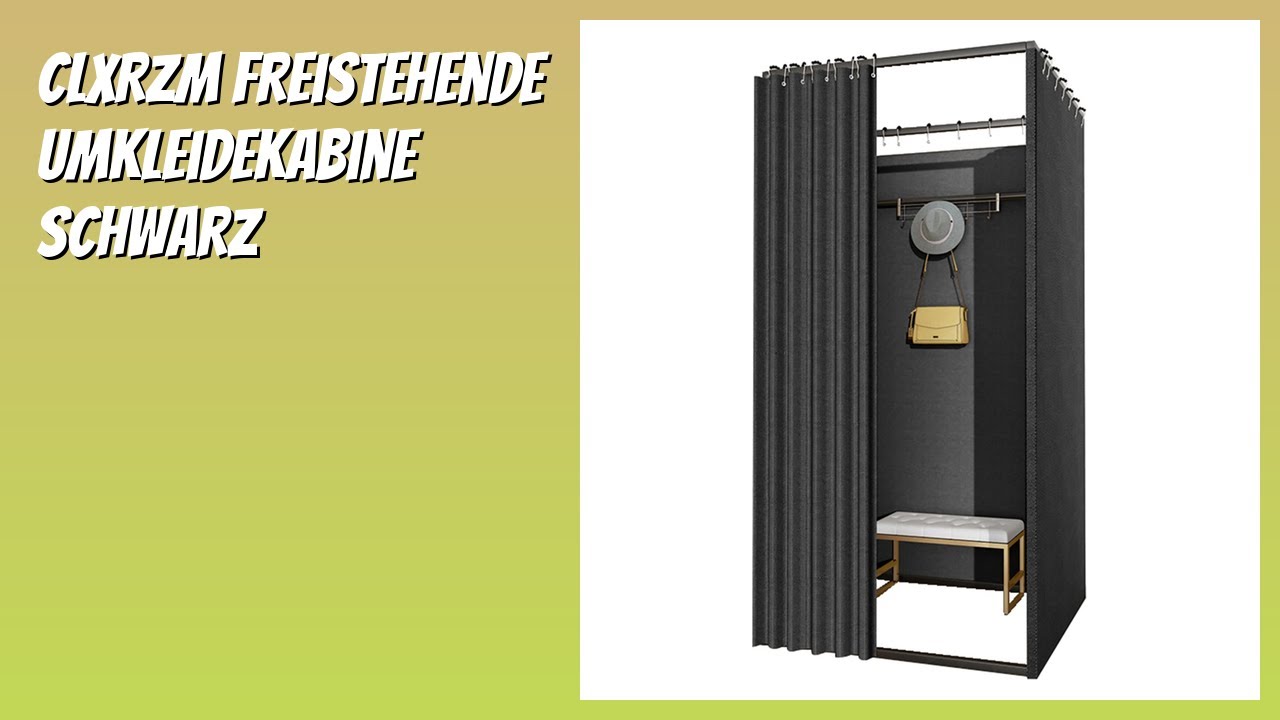 BEWERTUNG (2026): CLXRZM Freistehende Umkleidekabine Schwarz. Infos