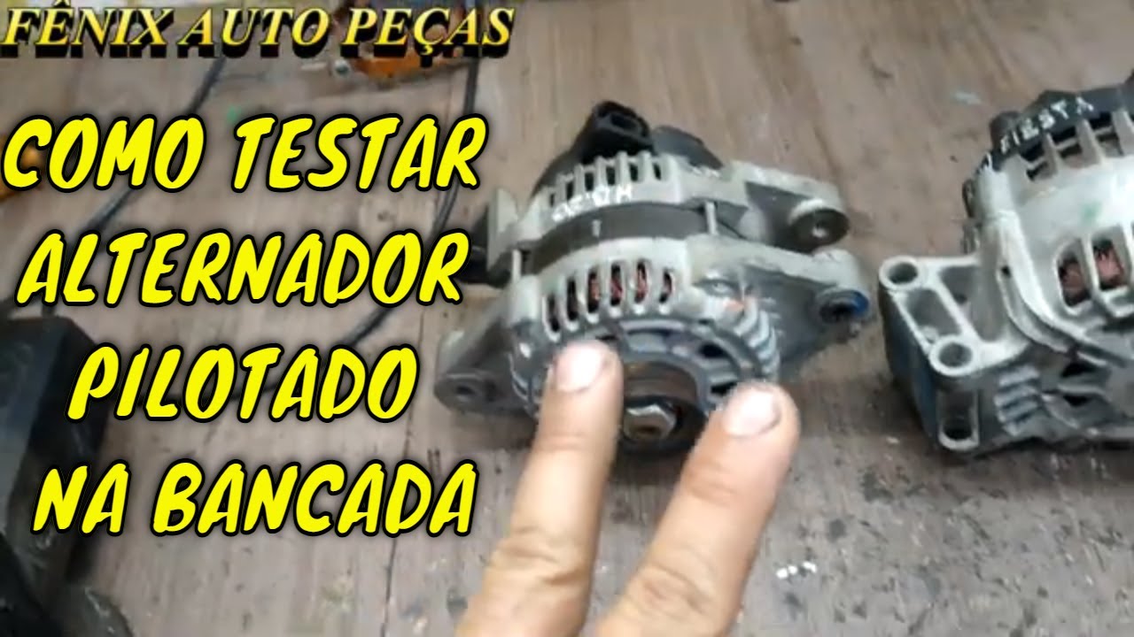 APRENDA A TESTAR ALTERNADOR PILOTADO NA BANCADA . NINGUEM ENSINA ISSO..........