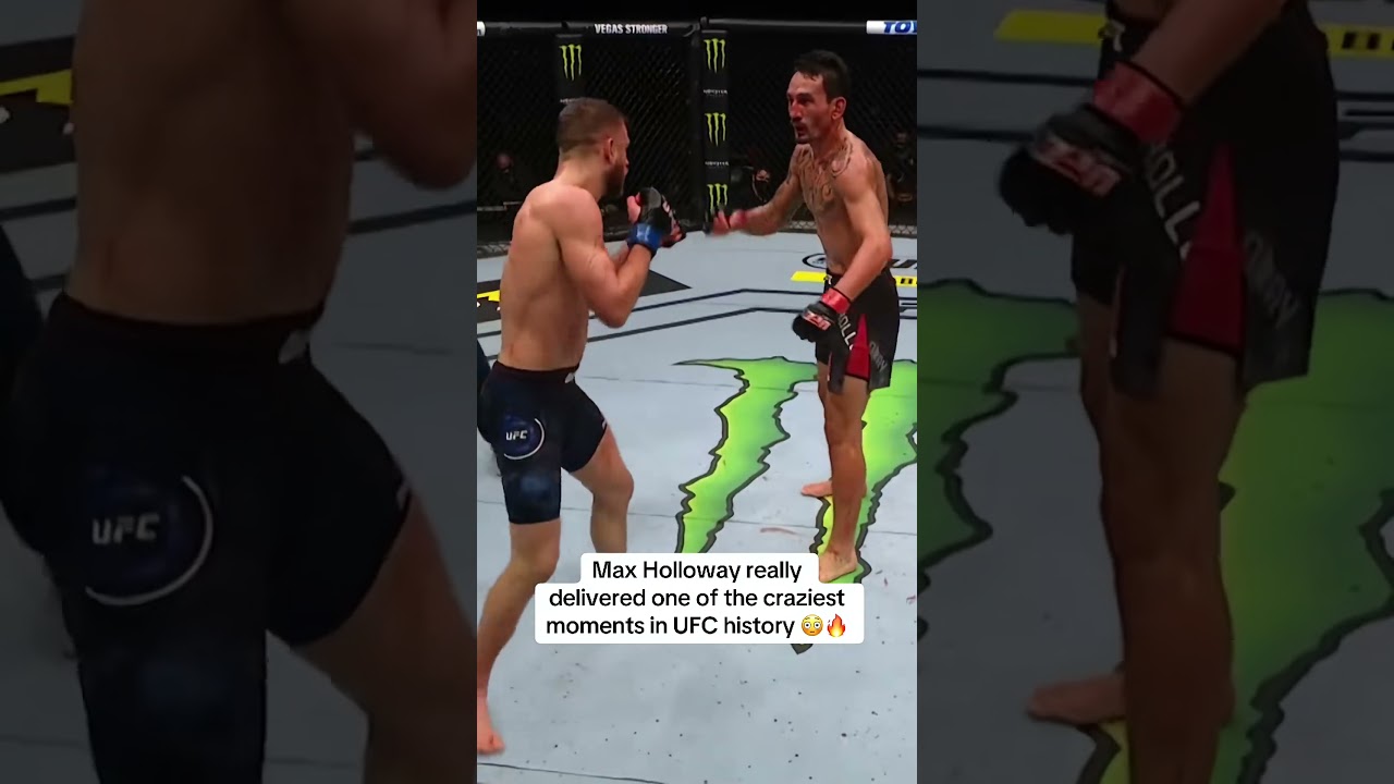 An iconic moment from Max Holloway 😱