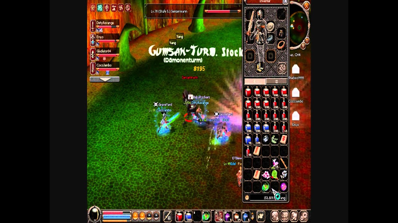 Metin2 Lechas Lv 54er killt den Sensenmann