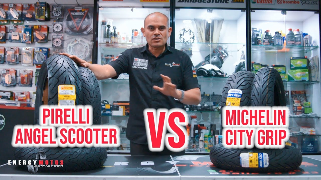 Michelin City Grip VS Pirelli Angel Scooter