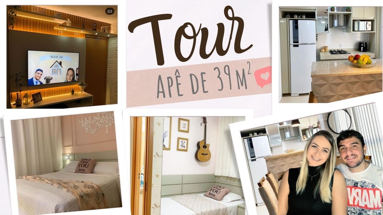 TOUR PELO APARTAMENTO MRV 39m² | TOUR PELO NOSSO APARTAMENTO PEQUENO [atualizado]