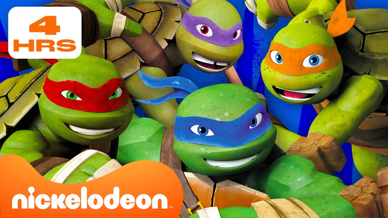 TMNT: Wojownicze Żółwie Ninja | 4-GODZINNY MARATON najlepszych momentów Ninja Turtles! ⚔️