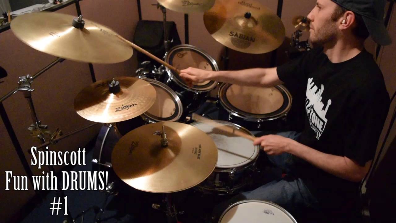 Spinscott - A short drum solo (Fun with DRUMS! #1)