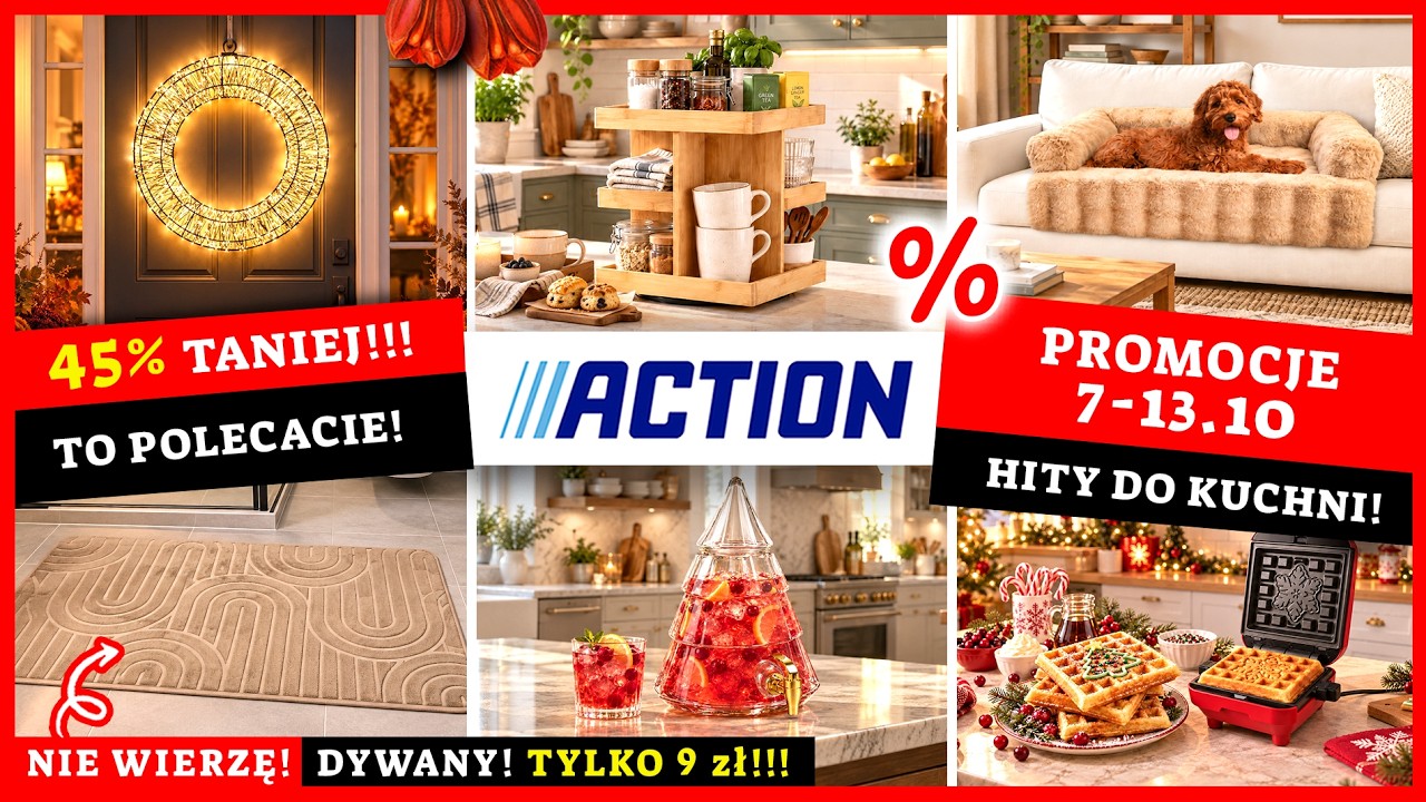 ACTION PROMOCJE -45%! 💥😱 HITY OD 4 ZŁ + ŚWIEŻUTKIE NOWOŚCI 🔥🔥🔥
