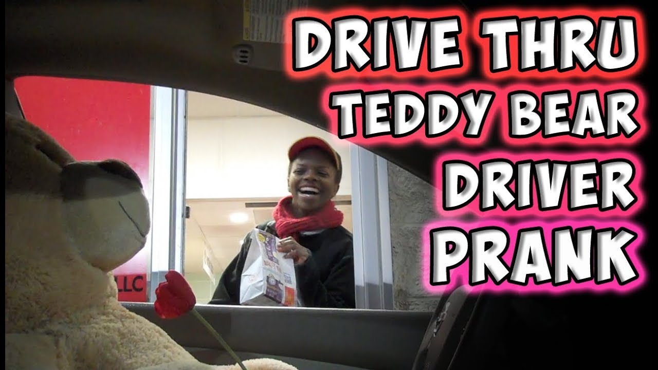 Drive Thru Teddy Bear Driver Prank