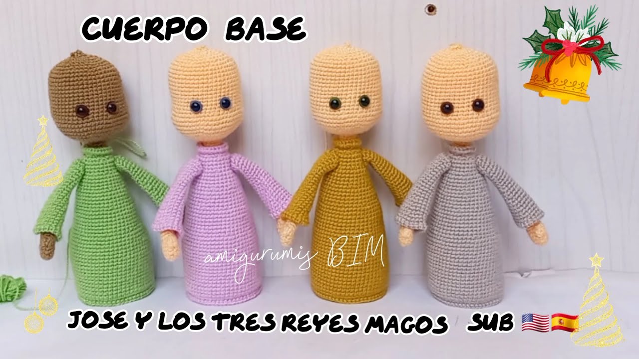 БАЗОВОЕ ТЕЛО (Джозеф и три мудреца) #amigurumi #easy sub ESP/ING