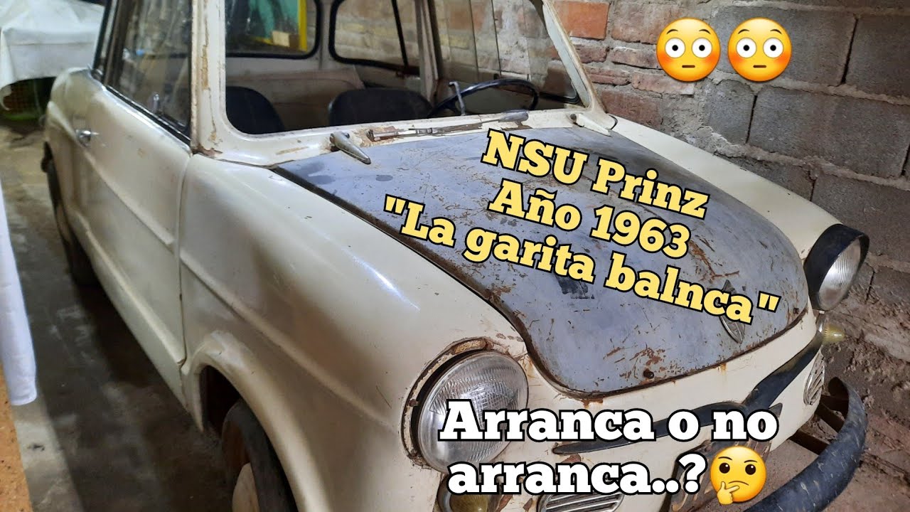 Manos a la obra para probar si podemos arrancar el Auto NSU Prinz 1963 después de 30 años parado..!😃
