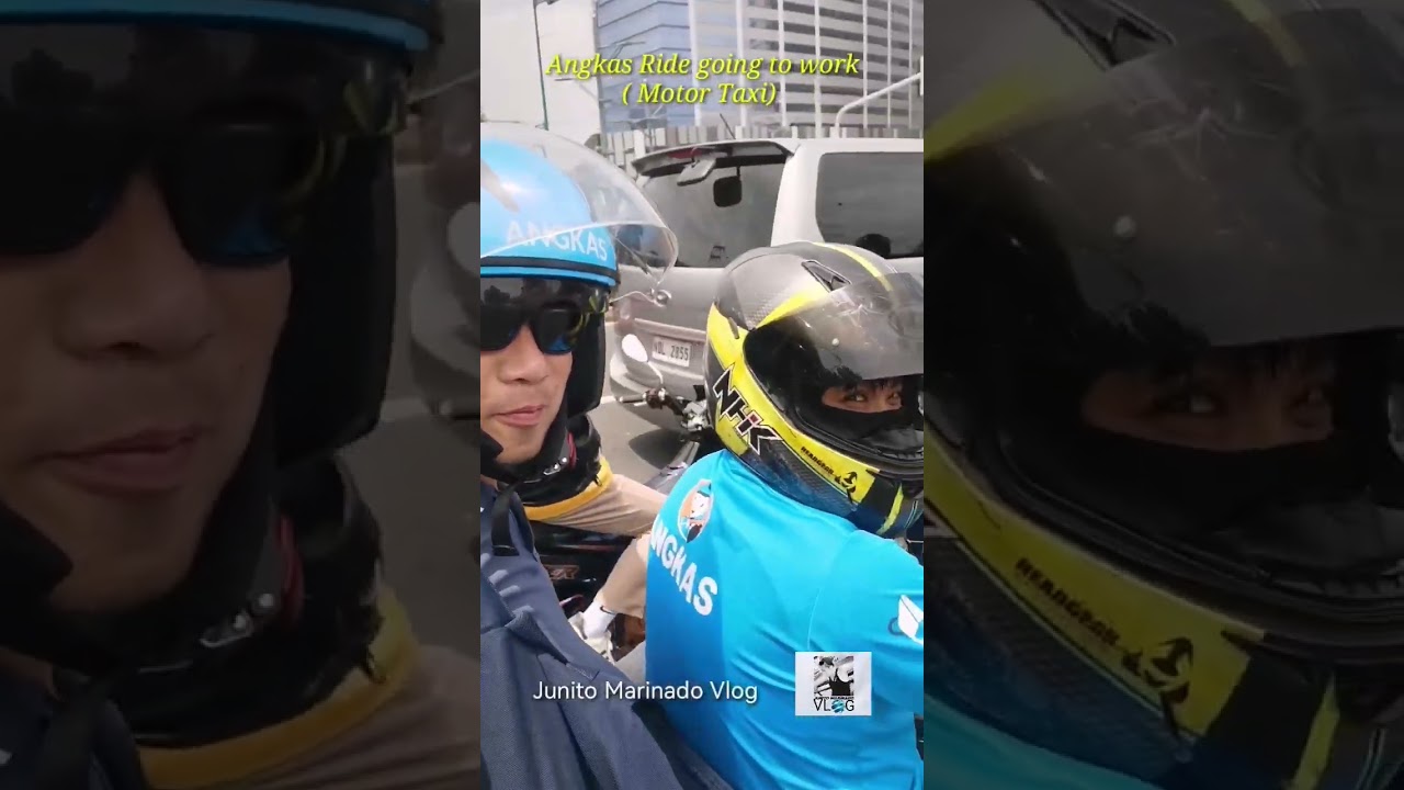 Angkas Ride going to work 