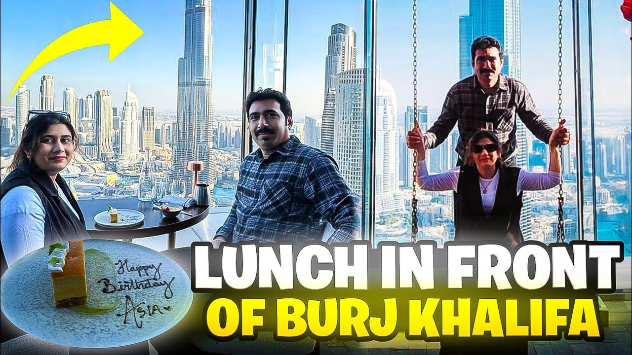 Lunch in Front of Burj Khalifa – Dubai Mall Tour & Surprise for my Wife ❤️