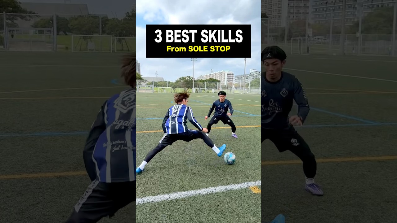 3 skills from stopping the ball with the sole of the foot⚽️