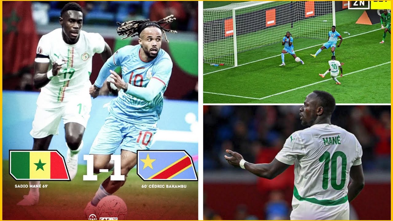 S&Eacute;N&Eacute;GAL 1-1 RD CONGO - MAN&Eacute; FAIT CE QUE JACKSON NE SAIT PAS FAIRE ! BELLE PERFORMANCE DU CONGO !