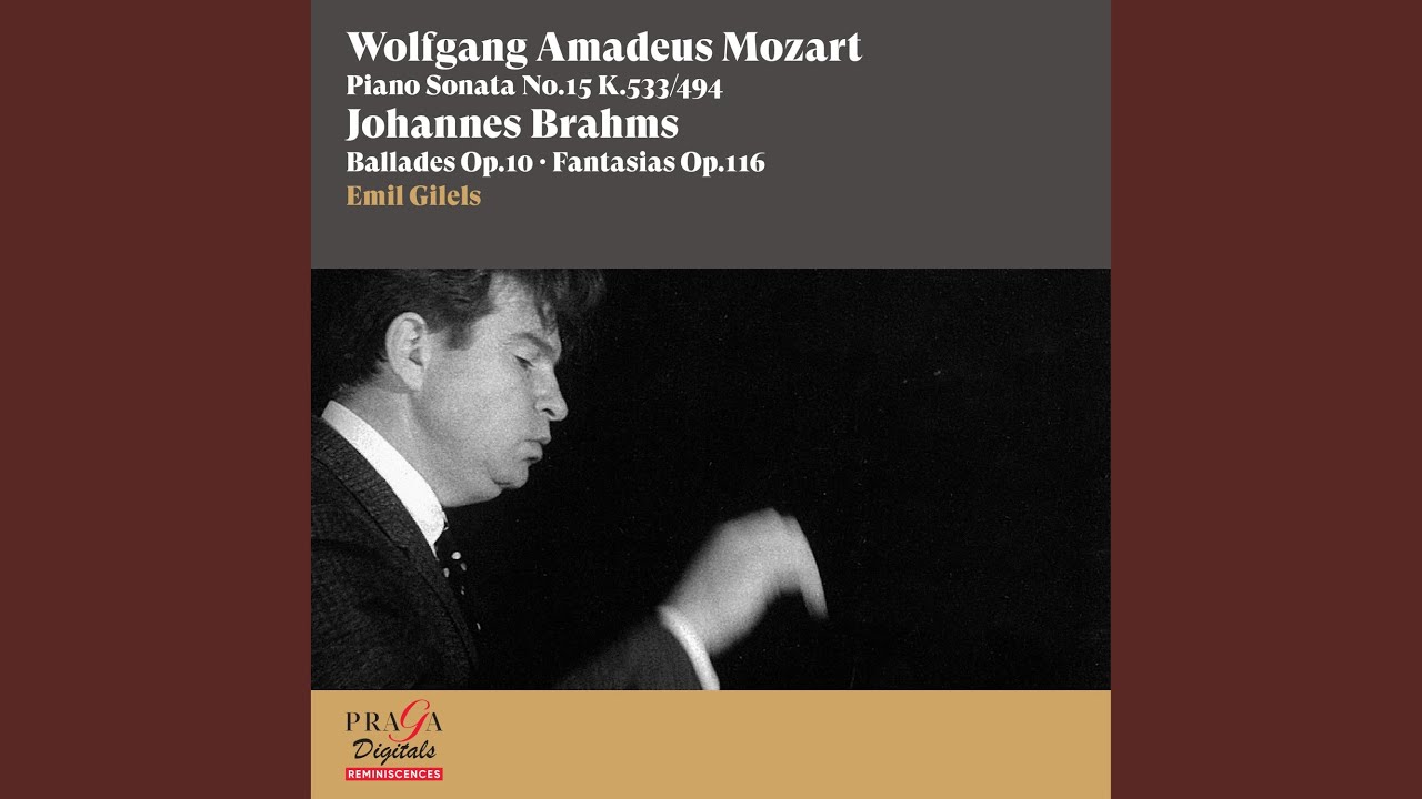 7 Fantasias, Op. 116: No. 2, Intermezzo in A Minor. Andante - Non troppo - Presto - Andante