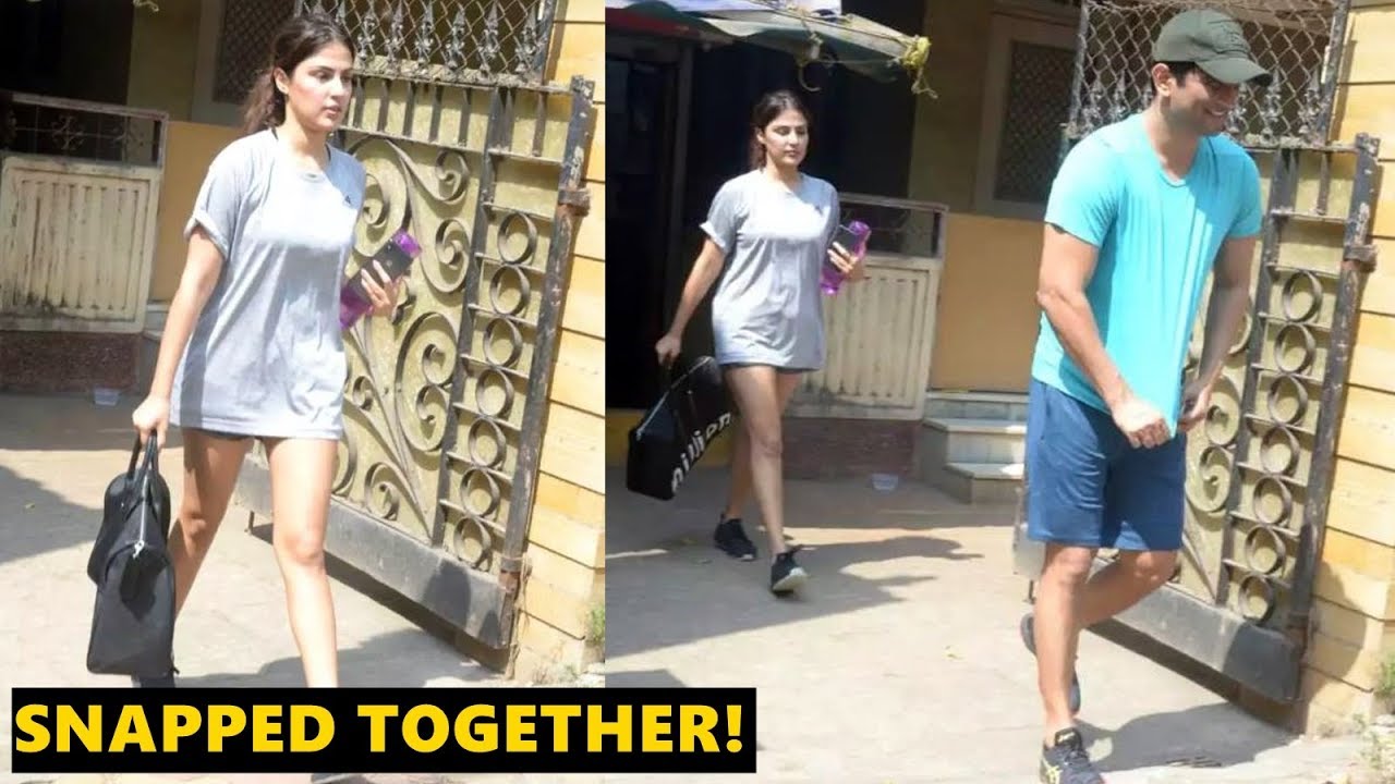 Sushant Singh Rajput and Rhea Chakraborty spotted together post their workout