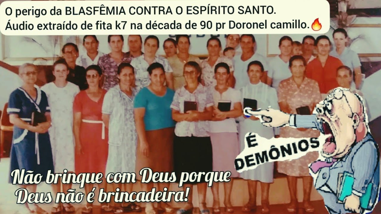 O perigo da BLASFÊMIA CONTRA O ESPÍRITO SANTO. áudio extraído de fita k7 de 1990 pr Doronel Camilo 📼