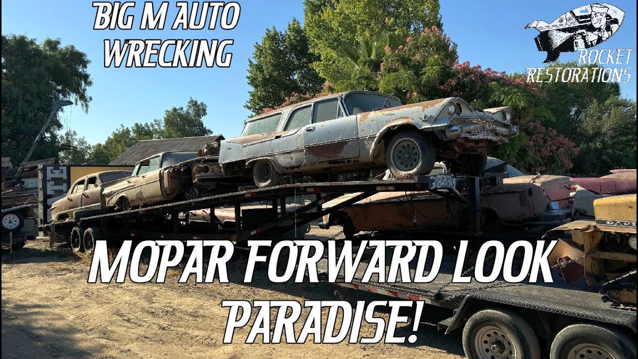 Biggest Collection Of Forward Look Mopars ANYWHERE! Junkyard Crawl Of Big M Auto Wrecking!