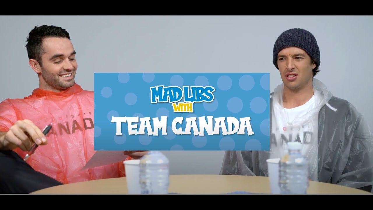 Matt Berger & Ryan Decenzo try to keep a straight face in Team Canada Mad Libs