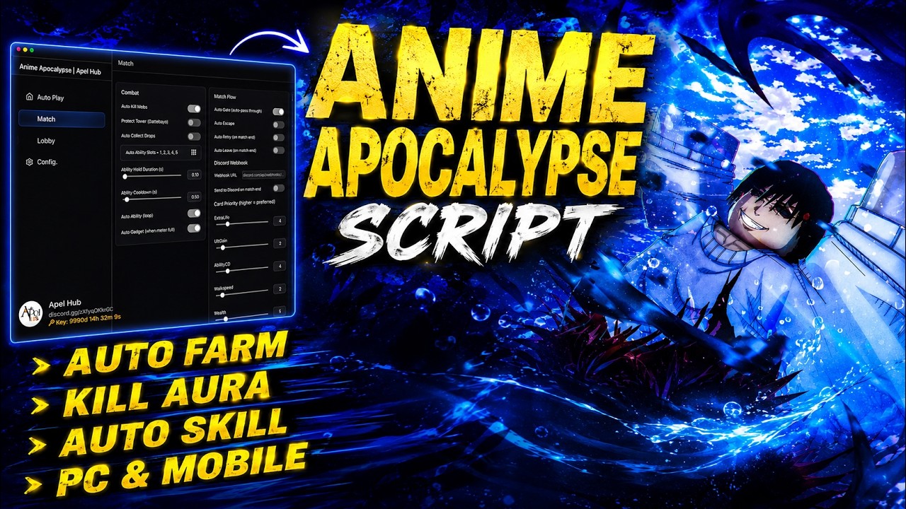 Anime Apocalypse Script - AUTO FARM | KILL AURA | AUTO CARDS | AUTO SKILL & MORE! (PC/MOBILE)