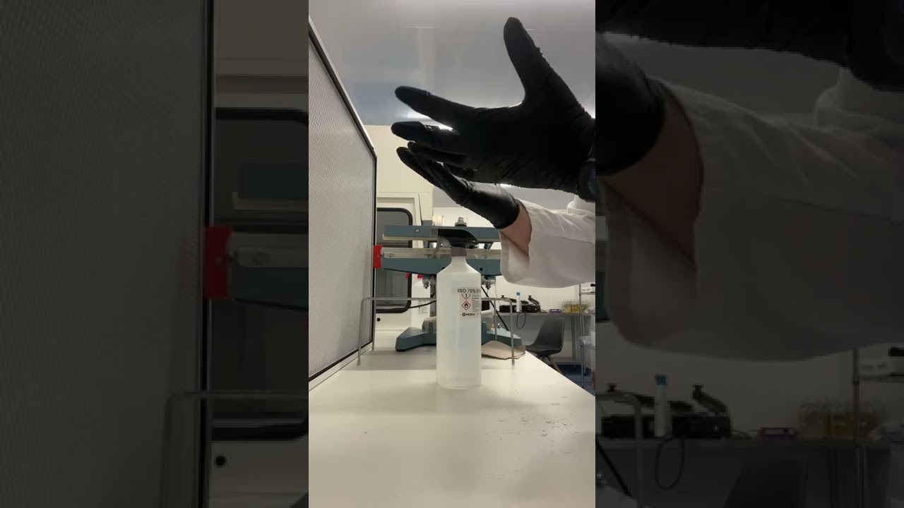 Cleaning surfaces in the lab