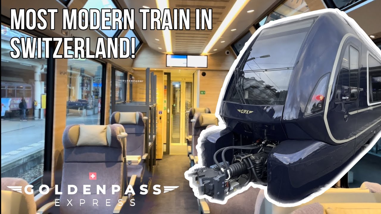THE MOST modern train in Switzerland! | Golden Pass Express | Montreux - Spiez
