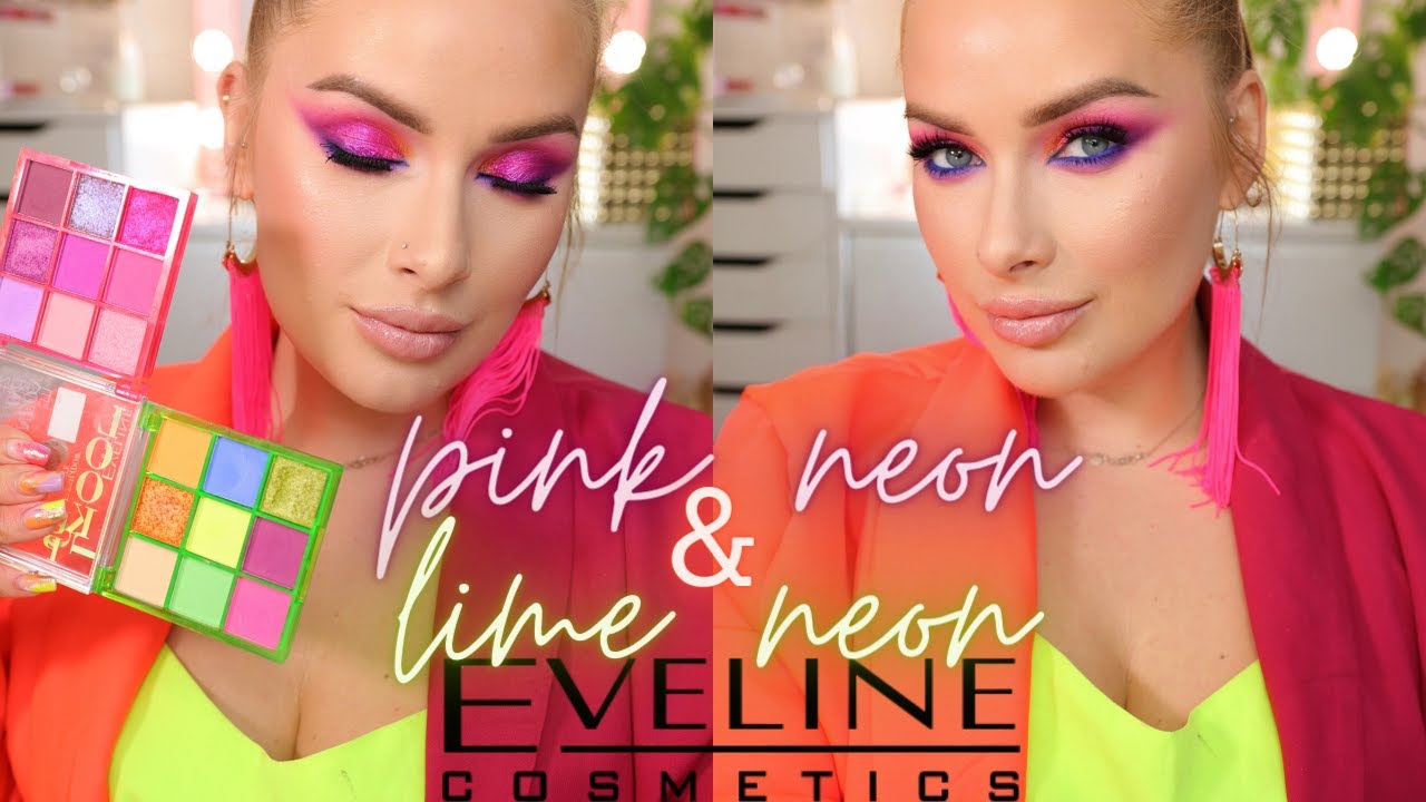 🎾NEON MAKE-UP| Nowości Eveline- pielęgnacja+makijaż| Są HITY!!😍😍
