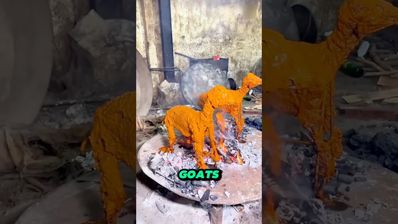 How Pakistanis Cook Whole Goat at Weddings &ndash; Traditional Feast Over Fire!