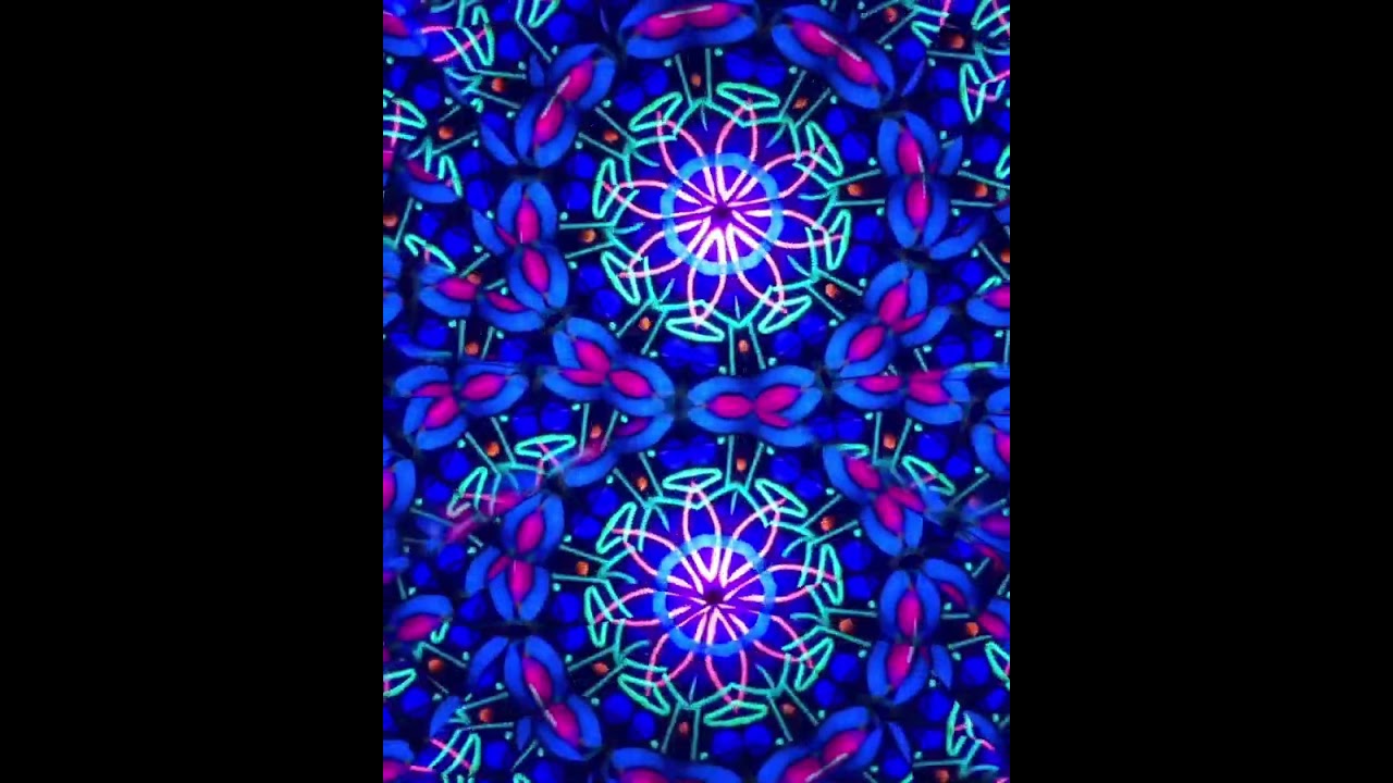 A UV Reactive Kaleidoscope With An Interactive Tube To Create Trippy Visuals