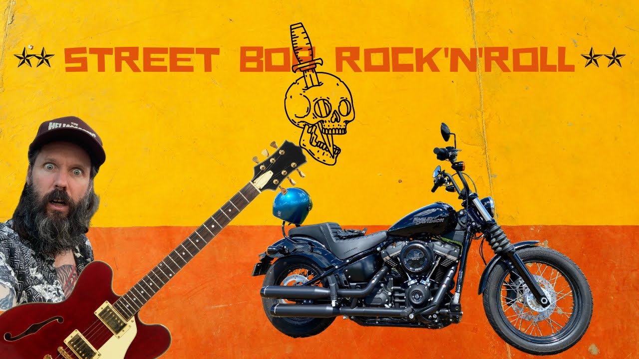 Harley Softail Street Bob - River Rides, Rockin Guitars and Burgers