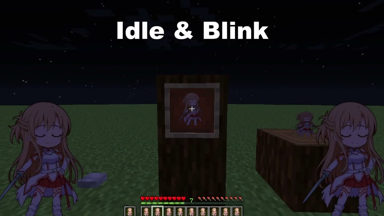 Chibi Asuna Animated Totem v1.3 | Minecraft Resource Pack (1.16–1.21.10)