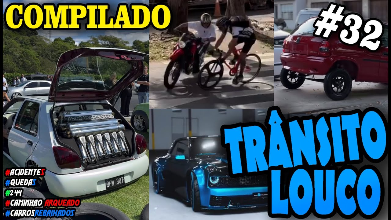 TRÂNSITO LOUCO #32 #carros #motos #caminhões #grau #carrosrebaixados