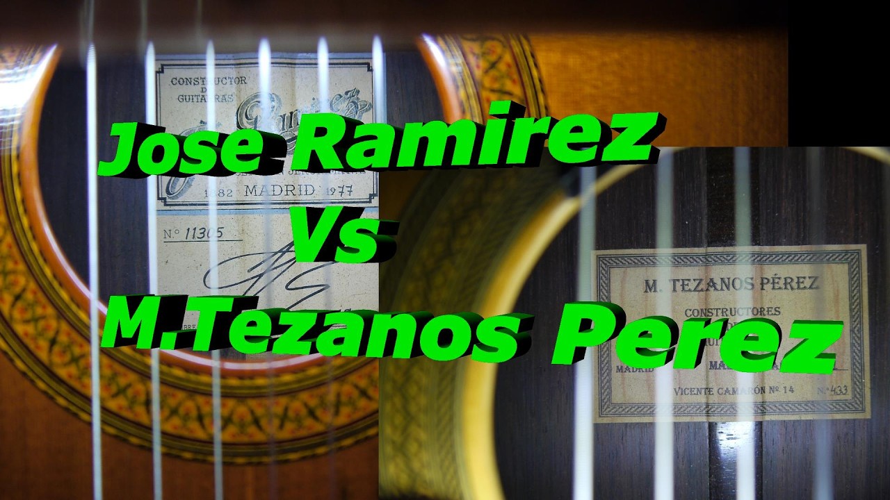 Comparing my Jose Ramirez and M.Tazanos Perez guitars
