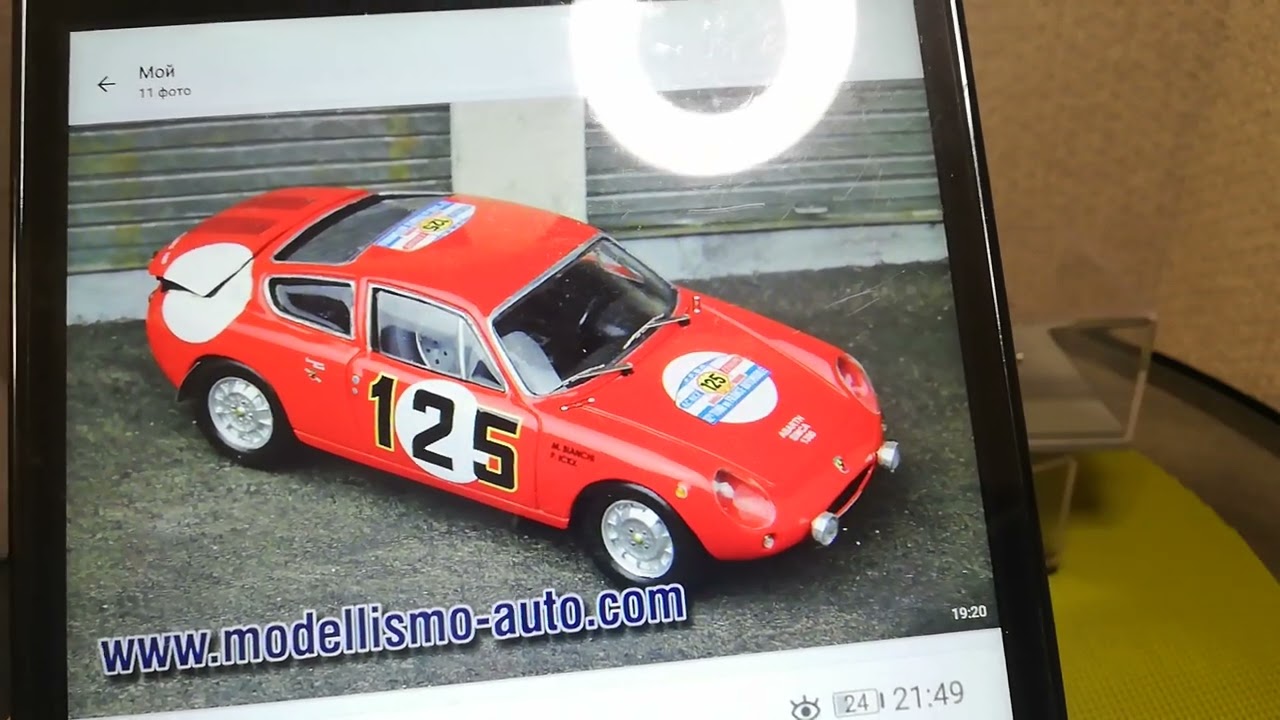 Строим. Abarth Simca Tour de France 1/43 Base Spark Rally Car Models