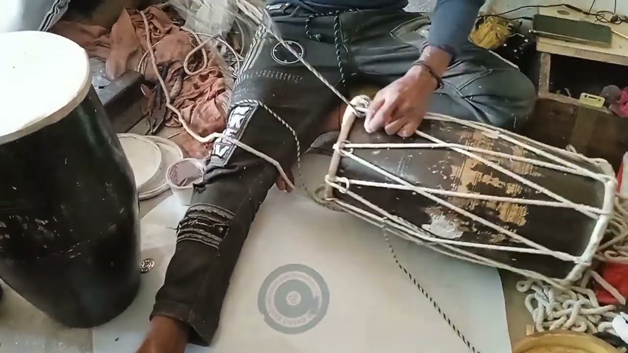 dholak mein rassi kaise dalen!rassi wali dholak kaise banaen  #music #best