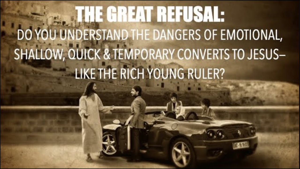 THE GREATEST REFUSAL OF JESUS--The Dangers of Emotional, Shallow, Quick & Temporary Converts