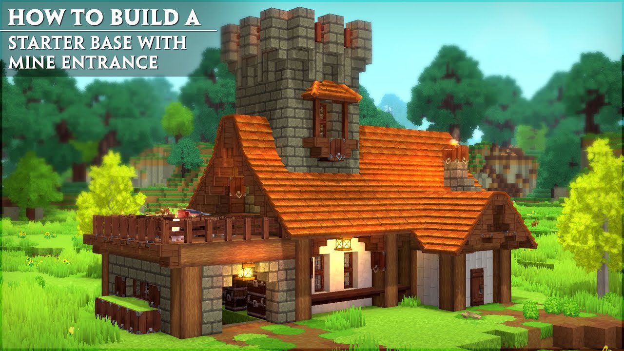 How to Build the Perfect Starter Base With Mine Entrance | Hytale Tutorial