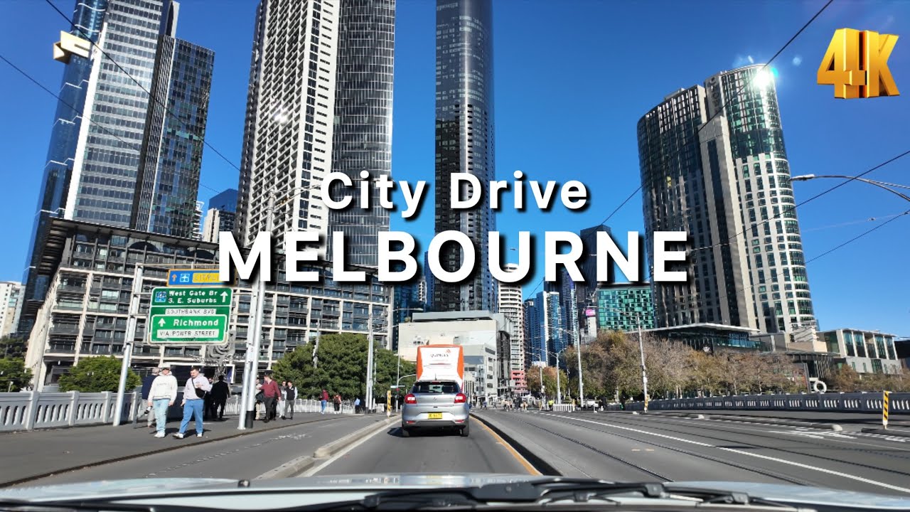 Melbourne Australia - Driving in the City 2024