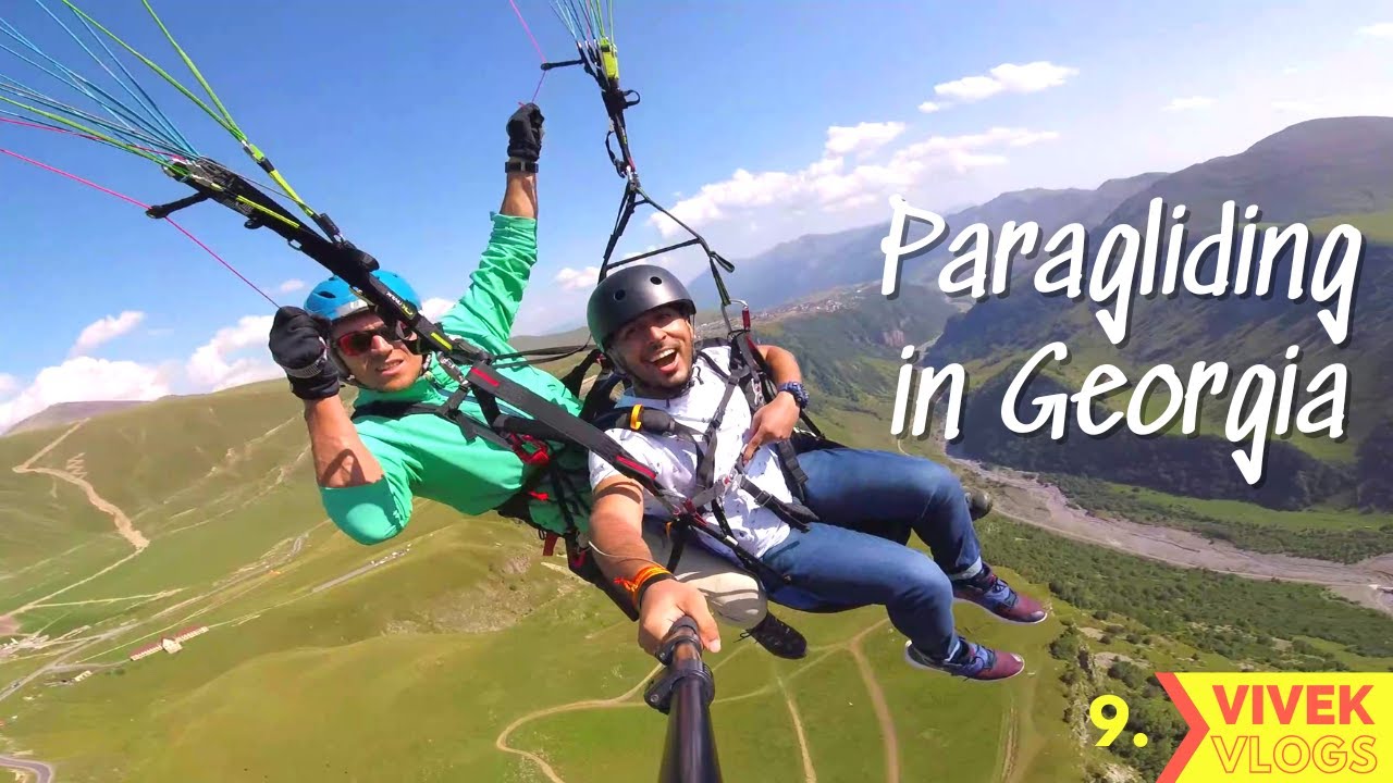 First paragliding experience - Gudauri, Georgia | Vivek Vlogs - 9
