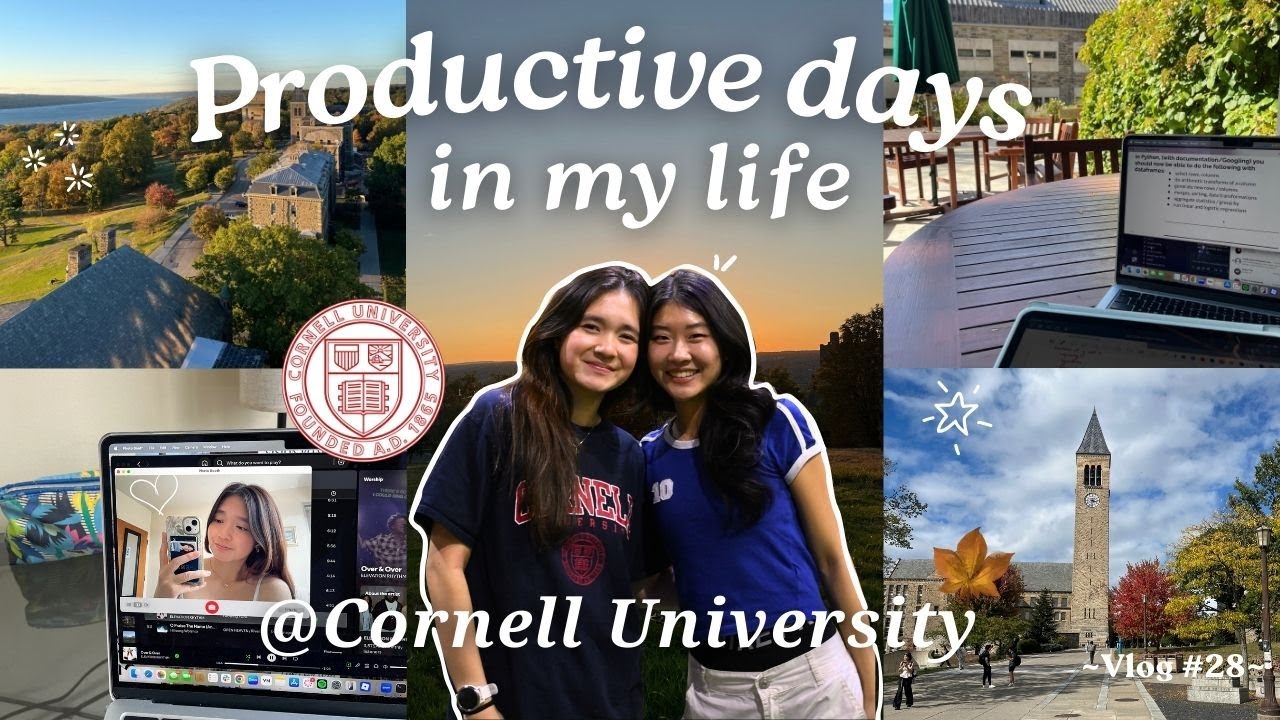 PRODUCTIVE DAYS IN MY LIFE @ CORNELL 🍁🧸 | classes, studying, running, er olympics | {Junior Year}
