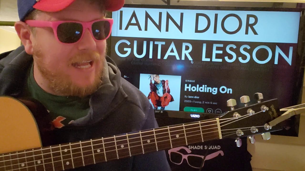 How To Play Holding On guitar Iann Dior // easy guitar tutorial beginner lesson easy chords